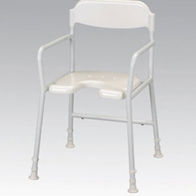 White Line Shower Chair